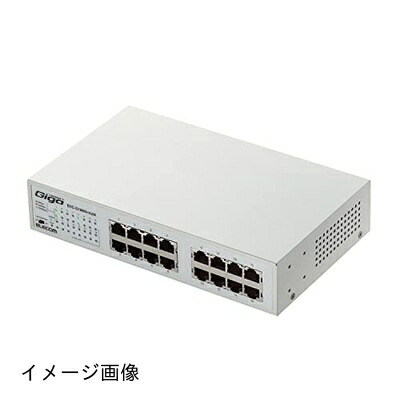 【新古品】 エレコム スイッチングこしき ギガビット 16界面 磁石付き添い人 ワット数内蔵 金属元素筺体 EHC-G16MN-HJW