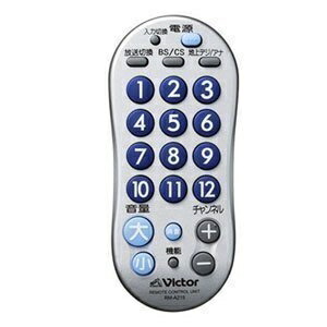 【中古】 JVCケンウッド 勝利者 ご用聞きボタンリモートコントローラー しろがね色 RM-A215-S