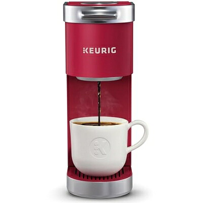 【中古】（新古品） Keurig K-Mini Plus Single Serve K-Cup Pod Coffee Maker, with 6 to 12oz Brew Size, Stores up to 9 K-Cup Pods, Travel Mug Friendly, Cardinal Red 141［並行輸入］