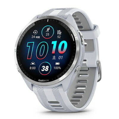 【中古】（新古品）GARMIN（ガーミン）GPSランニングウォッチ Forerunner 965 White 【日本置き目品】