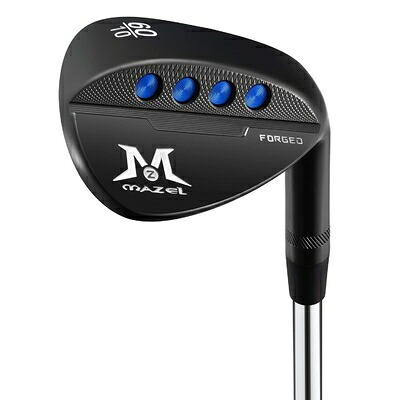 【中古】（新古品） MAZEL (マゼル) FORGED 鍛造ゴルフサンドウェッジ メンズ 右利き ロフト角:48度、50度、52度、54度、56度、58度、60度 ワイドソールウェッジ (ステンレス鋼（鍛造 - ブラック）, Rフレックス, 60, 度, 右利き)｜ベアホームズ