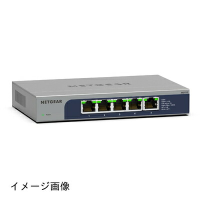 【新古品】 【置き目品】 サイバー空間歯車 NETGEAR スイッチングこしき 5界面 2.5G 金属元素筐体 静音気違い受け答え リミテッドライフタイムハードウェア アンマネージスイッチ MS105-100JPS