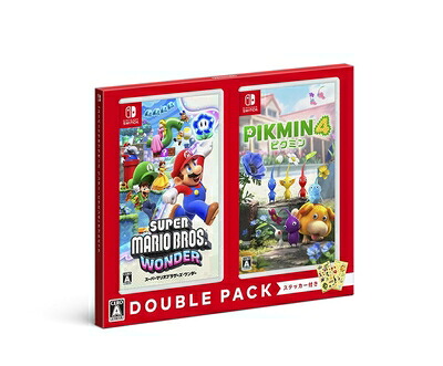 【中古】（新古品） 『スーパーマリオブラザーズ ワンダー・ピクミン４』ダブルパック -Switch