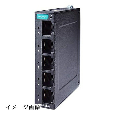 【新古品】 MOXA 5界面 アンマネージドイーサネットスイッチ 動くこと熱度-10℃～60℃相応う 小型 EDS-2005-EL