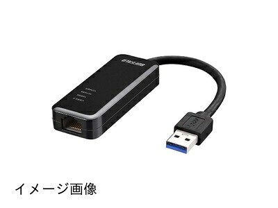 【新古品】 BUFFALO 有線LANアダプター LUA4-U3-AGTE-BK ブラック Giga USB3.0対応 【Nintendo Switch動作確認済み】