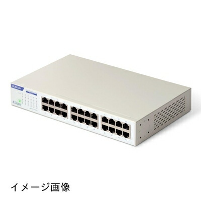 【新古品】 エレコム スイッチングこしき ギガビット 24界面 ワット数内蔵 金属元素筺体 EHC-G24MN2-HW