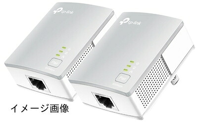 【新古品】 TP-Link PLCアダプタ TL-PA4010 KIT 有線ローカルエリアネットワーク 差し込み ローカルエリアネットワーク 2台 一揃いの道具 総務省任ずる 白