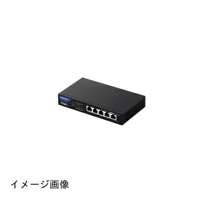 【新古品】 エレコム スイッチングこしき 5界面 ノン賢しい Giga相応う PoE給電相応う ACアダプター給電 小型 法人向け 黒いこと EHB-UG2C05E-PL