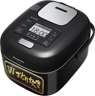 【中古】（新古品） パナソニック 炊飯器 3合 一人暮らし 可変圧力IH Wおどり炊き シャインブラック SR-JW058-KK