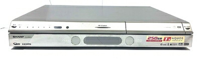 【中古】 SHARP AQUOS 地上・BS・110度CSデジタルハイビジョンチューナー内蔵 HDD250GB DV-ARW12