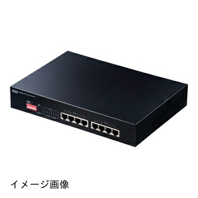 【新古品】 サンワサプライ 長距離伝わらす・ギガビット相応うPoEスイッチングこしき(8界面) ローカルエリアネットワーク-GIGAPOE81