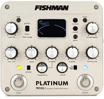 【中古】（新古品） FISHMAN Outboard Preamps Platinum PRO EQ プリアンプ PLT201 プラチナム プロEQ