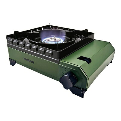 【中古】(新古品) イワタニ Iwatani 岩谷 カセットコンロ カセットフー タフまる キャンプ アウトドア BBQコンロ 停電対策 オリーブ CB-ODX-1-OL