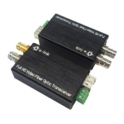 【新古品】 Mini HD SDI ファイバーエクステンダー 1080P HD-SDI オーバーファイバーコンバーター ブロードキャストレベル SDI ビデオ 光トランシーバー シングルモード シングルファイバー 20km RS485タリーとループ出力付き