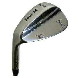 【中古】（新古品） Tour X ウェッジ Tour X Stainless Wedge【USAひな型】 (左, トゥルーテンパー製事あたらしいスチール写真, Regular, 60度)