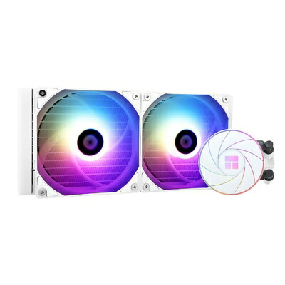 【中古】(新古品) Thermalright AQUA ELITE 240 WHITE ARGB CPU液冷クーラー、CPU冷却列サイズ240、120mm PWMファン、S-FDBベアリング、AMD/AM4/AM5、INTEL LGA1150/1151/1155/1156/1200/20XX/ 1700対応ARGBオールインワン水冷クーラー|ベアホームズ