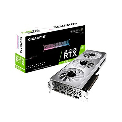 【中古】（新古品） GIGABYTE NVIDIA GeForce RTX3060Ti 積み上げる グラフィックゲーム盤 GDDR6 8GB 【品】 GV-N306TVISION OC-8GD R2.0