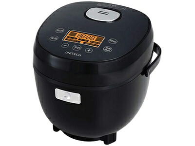 【中古】（新古品） ユニテク 糖質カット炊飯器 RB-65B 3モード切替 最大33パーセント糖質カット 3.5合炊き ダイエット 炭水化物ダイエット コンパクト｜ベアホームズ