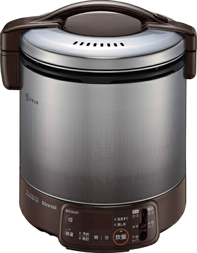 【中古】（新古品） リンナイ 屁っ放り炊飯器 「こがまる」 1升 RR-100VQT(DB) 赤銅色 プロパンガス用 RR-100VQT(DB)/LP