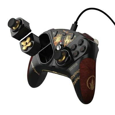 【新古品】 Thrustmaster ESWAP X2 PRO CONTROLLER ELDEN RING Edition Xbox Series X|SおよびPC用モジュラーゲームパッド 高速反応メカニカルボタン 高精度ミニスティック Dパッド 【エルデンリング ライセンス商品】