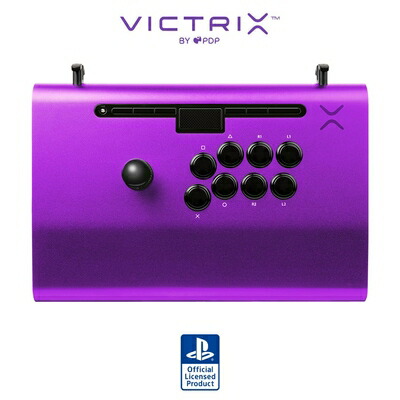 【新古品】 【SONYオフィシャルライセンス商品】Victrix アケコン Victrix by PDP Pro FS Arcade Fight Stick for PlayStation 5 - Purple, ビクトリクス アーケードファイトスティック PS5 パープル