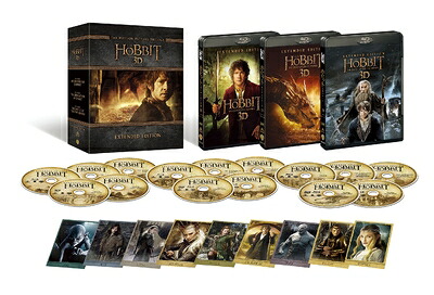 【中古】 ホビット エクステンデッド・エディション トリロジーBOX ブルーレイ版(15枚組/デジタルコピー付) [Blu-ray]
