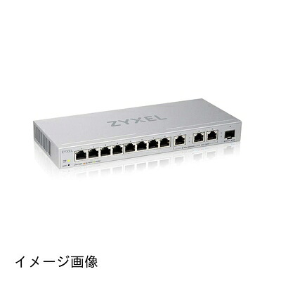 【新古品】 ZYXEL 12ポートギガビット スイッチングハブ|デスクトップ、ファンレス |小規模オフィス、店舗、在宅勤務、法人向け インボイス対応/適格事業者(XGS1250-12) (12ポート I代機)|ベアホームズ