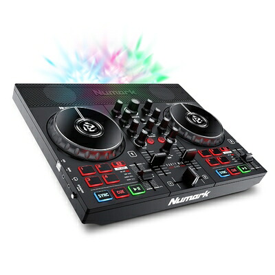 【中古】 Numark DJコントローラー スピーカー内蔵 DJ機材 Serato DJ Lite 付属 ストリーミング LEDライト搭載 オーディオインターフェース内蔵 ポータブルDJミキサーニューマーク Party Mix Live