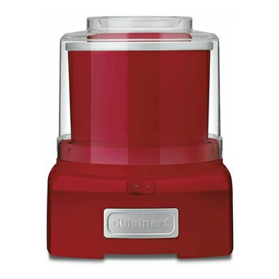 【中古】（新古品） Cuisinart ICE-21R Frozen Yogurt, Ice Cream \u0026 Sorbet Maker, Red by Cuisinart [並行輸入品]