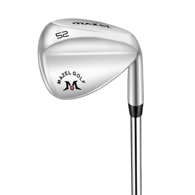 【中古】（新古品） MAZEL (マゼル) FORGED 鍛えるゴルフサンドウェッジ メンズ 右利き 屋根裏部屋角:48度、50度、52度、54度、56度、58度、60度 ワイドソールウェッジ (ステンレス鋼鋼（しろがね色）, Rフレックス, 52, 度, 右利き)