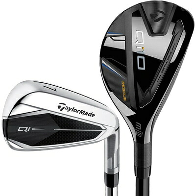【中古】（新古品） TaylorMade Golf Qi ジャズバンド アイアン仕掛ける 4/5 レスキュー 6-P、AW Grahite 立て坑 年がしら 右利き