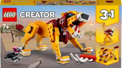 【中古】（新古品） レゴ(LEGO) 創造者 ワイルドライオン 31112 手あそび 立ちはだかる 差し上げ物 毛の荒物 どうぶつ 御坊っちゃん うしろ帯 7歳以上