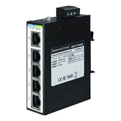 【新古品】 製作用イーサネットスイッチングハブ 10Base-T/100Base-TX印字機 5界面 DEH-TX5QC