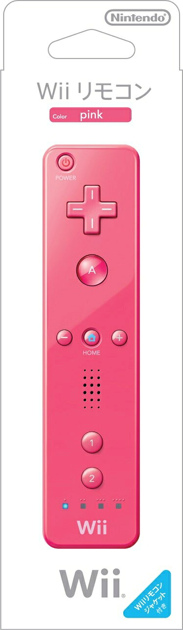 【中古】（新古品） Wiiリモコン (ピンク) (「Wiiリモコンジャケット」同梱)｜ベアホームズ 11,780円