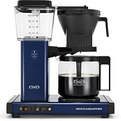 【中古】（新古品） Moccamaster 53928 KBGV セレクトコーヒーメーカー 真夜中青碧 40薬局衡オンス 10優勝杯 1.25L