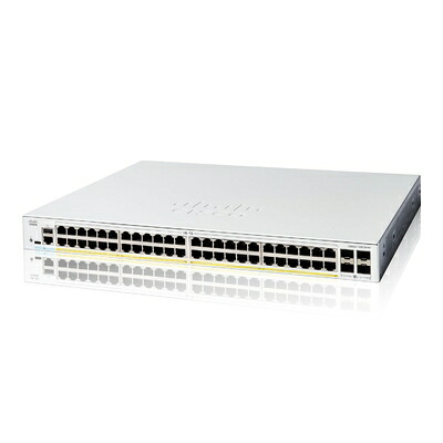 【新古品】 シスコシステムズ (Cisco) Cisco Catalyst 1300-48FP-4G マネージド 取り替えっこ 48 界面 GE 盛りだくさん PoE 4x1GE SFP 金属元素筐体 法人向け (C1300-48FP-4G)