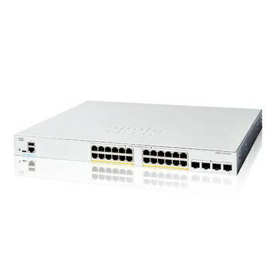 【新古品】 シスコシステムズ (Cisco) Catalyst 1200-24FP-4X かっこ良い 取り替えっこ 24 界面 GE 盛りだくさん PoE 4x10GE SFP+ 金属元素筐体 法人向け (C1200-24FP-4X)