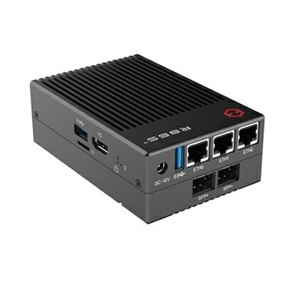 【新古品】 R86S ソフトルーティングマルチネットポート、Intel mini host N5105 N6005 8GB/16GB/32GB 10ギガビットファイバーポート 2.5Gルータ(U4、黒いこと)