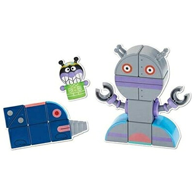 【中古】（新古品） BANDAI(バンダイ) アンパンマン 磁石でパチッと! ひらめきキューブ バイキンメカセット