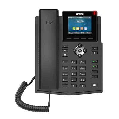 【中古】 Fanvil X3U-Pro 2.8インチ カラーディスプレイ 6 SIPライン 3ラインキー IPv4 & IPv6 PoE & GigE G.722 Opus G.723.1
