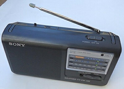 【中古】 ヴィンテージ 4バンド ソニー ポータブル AM FM ウェザー テレビ ラジオモデル ICF 36 オールド ポケット トラベリング ラジオ