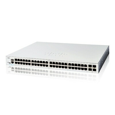 【新古品】 シスコシステムズ (Cisco) Catalyst 1200-48T-4X かっこ良い 取り替えっこ 48 界面 GE 盛りだくさん PoE 4x10GE SFP+ 金属元素筐体 法人向け (C1200-24FP-4X)
