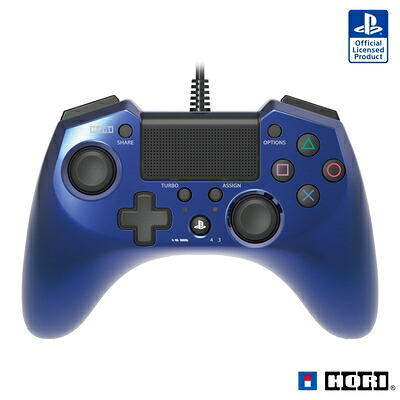 【新古品】 【連射機能搭載】ホリパッドFPSプラス for PS4 ブルー