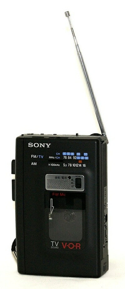 【中古】 SONY ソニー WA-2001 ブラック ラジオカセットコーダー 録音/再生機（ラジオ内蔵ポータブルカセットレコーダー）