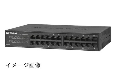 【新古品】 【製造業者生み出すこと為し終える品】 NETGEAR 仕合わせマウント型 アンマネージ スイッチングこしき GS324 ギガビット 24界面 静音気違い受け答え 省ワット数心積もり