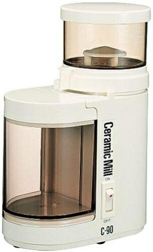 【中古】(新古品) Kalita 電動コーヒーミル セラミックミル C-90 (アイボリー)