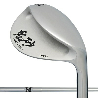 【中古】（新古品） WOSS(ウォズ) GOLF 鬼砂 レスキュー ウェッジ 大型ヘッド 全面フルスコアライン ゴルフクラブ ウォズ バンカー アプローチ RESCUE (スチール, 58, 度)