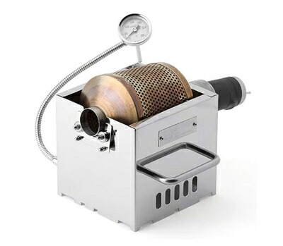 【中古】（新古品） KALDI (カルディ) Coffee Roaster (珈琲 ロースター) ミニサイズ (200～250g) ホームロスティング [並行輸入品] (電動 With サンプラー,ホッパ)
