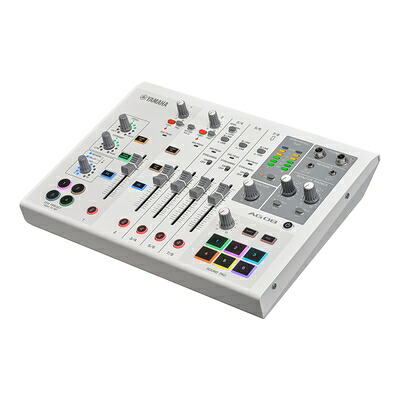 【中古】 Yamaha AG08 ホワイト 8チャンネル ライブストリーミング ループバック ミキサー/USBインターフェース スタインバーグ ソフトウェアスイート付き