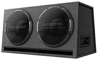 【中古】（新古品） Pioneer パイオニア スピーカー TS-WX1220AH サブウーファー 30cm×2 パワードサブウーファー カロッツェリア